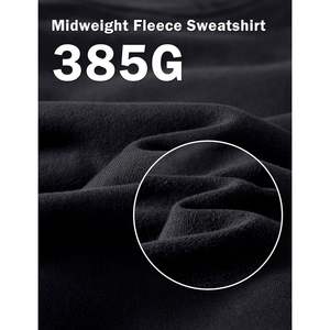 2025 Unisex Atlético Sudadera con capucha de gran tamaño Mock Neck Fleece Pullover Heavyweight Sudadera con capucha Streetwear Y2K tamaño 6XL para hombres - Product Image 5