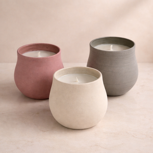 Premium Speckled Ceramic <b>Candle</b> Vessel Heat Resistant Thick Wall Smooth Finish Durable Luxury Home Decor Single <b>Wick</b> Holder - Product Image 4
