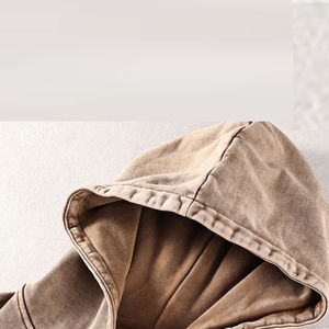 Sudaderas con Capucha para Hombre de Invierno, Personalizadas de Alta Calidad, con Estampado Desgastado, Apliques Bordados, Talla Grande, Lavado Ácido, Forro Polar Transpirable 100% - Product Image 6