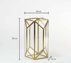 Faroles Cuadrados de Hierro Forjado, Grandes, Lujosos y Modernos, Hechos a Mano, con Cristal, para Mesa, con Diseños Destacados, para Navidad, Jardín, Decoración de Pared, Altos - Product Image 4