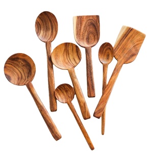 wood kitchen tools Spoon Kitchen Cookware Tool <b>Set</b> Unique Eco-Friendly Utensil for Everyday Home Kitchens - Product Image 1