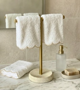 Metal Double Bar <b>Towel</b> Rack Stainless Steel Wall Mounted <b>Bathroom</b> Holder - Product Image 3