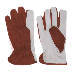 High Performance Heavy Duty Reflective Safety <b>Gloves</b> Goat Grain Leather Heat Spark Resistant Gardening <b>Driver</b> Assembly CE - Product Image 2