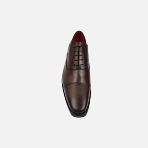 Zapatos Formales de Cordones para Hombre, Parte Superior de Piel de Vacuno, Suela de Cuero, Punta Cerrada, Antideslizantes, para Oficina y Carrera Profesional - Product Image 3