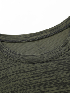 T-shirt en polyester pour homme, col rond confortable, manches courtes, tissu doux, léger, coupe décontractée, pour tous les jours, loisirs et travail - Product Image 5