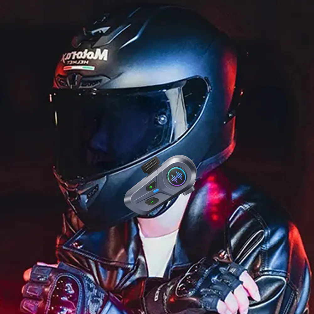 Neuestes Design freisprechanlage L1 Pro Bluetooth-Helm Motorradzubehör kabelloses Headset und Kopfhörer zum Teilen von Musik