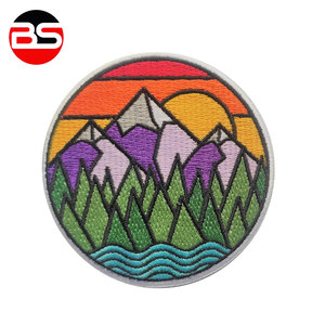 Parche Bordado Adhesivo de Borde Merrow de Color Sólido, Diseño Más Reciente, Más Vendido, Bajo MOQ - Product Image 1