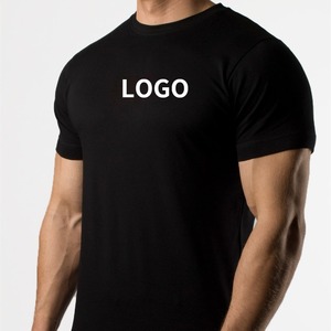 Camisetas Deportivas Ajustadas para Hombre, Corte Curvo, Lisas, para Entrenamiento, Fitness, Gimnasio - Product Image 2