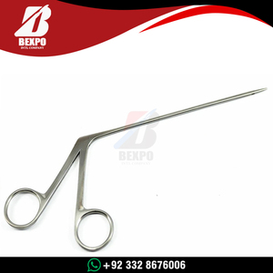 คีมจับหูขนาดเล็กสำหรับเด็ก 8.4 ซม. ด้ามจับแบบอัลลิเกเตอร์ ทำจากสแตนเลสสตีล ปลายหยัก ใช้สำหรับผ่าตัดโพลีปัส - Product Image 3