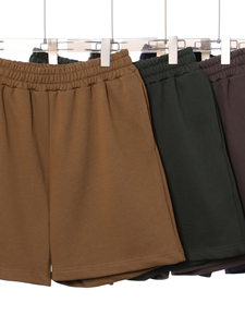 Shorts en molleton 100 % coton de haute qualité, effet délavé vintage, style French Terry, pour homme, prix raisonnable - Product Image 6