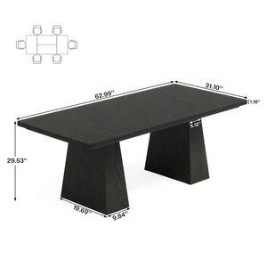 Mesa de Comedor de Madera Estilo Rústico para 6 Personas, Mesa de Cocina con Encanto Rústico - Product Image 3