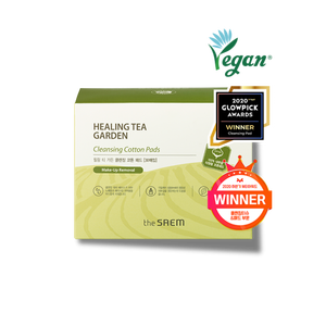 The Saem Healing Tea Garden Cotton Pads – Disques nettoyants pour le visage au thé et aux plantes - Product Image 1