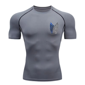 T-shirt de compression pour homme Rash Guard Attack, T-shirt de sport à manches longues pour homme, T-shirt de fitness moulant, T-shirt d'entraînement et de jogging, Confort durable - Product Image 2