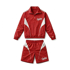 Conjunto de Dos Piezas de Chaqueta Cortavientos de Nailon de Secado Rápido Premium, Conjunto Corto de Chaqueta Cortavientos de Nailon Personalizado para Ropa Urbana, Proveedor OEM - Product Image 3