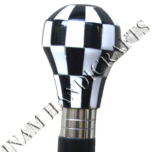 Bâtons de marche en bois avec poignée de bouton en résine/bâtons de marche pour personnes âgées/cannes de marche avec poignée de bouton en résine de ballon - Product Image 1