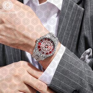 Charm_Jewells Luxury Stainless Steel <b>Watch</b> Round Case 38mm Analog Quartz <b>Diamond</b> Encrusted Women's Fashion - Product Image 5