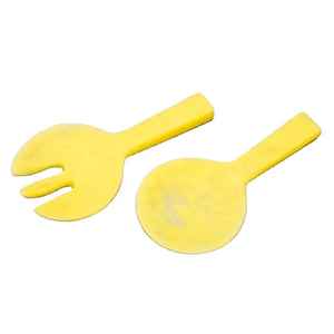 Juego de Servidores de Ensalada de Resina Rosa Suave, Utensilios de Cocina Personalizados No Tóxicos, Accesorios para Cocinar en Casa y Hotel - Product Image 4