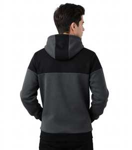 ONETEN APPARELS Sweat-shirt à capuche color-block pour homme, en polaire, manches longues, grande taille - Product Image 5