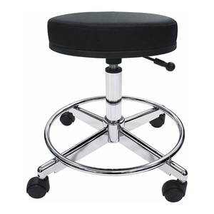 Taburete de Examen con Altura Ajustable, Asiento Giratorio y Reposapiés para Uso en Laboratorios y Hospitales - Product Image 1