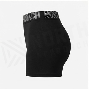 Short de yoga sans couture taille haute North Approach, imprimé lettres noires, taille élastique, vêtements de sport pour femmes - Product Image 3