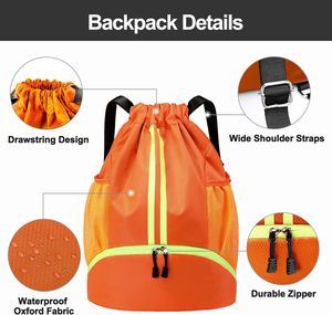 Sac de sport en toile épaisse, sac de voyage avec bandoulière réglable - Product Image 5
