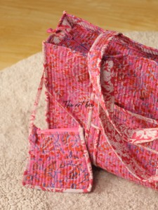 Wholesale Assorted Mix Prints Cotton Quilted Tote Bag with Pouch Handmade Indian Block Print <b>Handbag</b> - Product Image 5