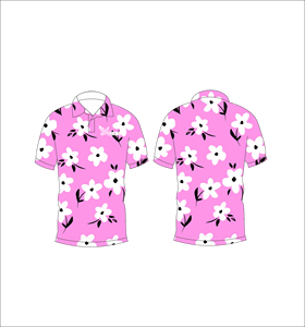 เสื้อโปโลพิมพ์ลายดอกไม้แบบกำหนดเอง แขนสั้น สวมใส่สบาย เหมาะสำหรับกอล์ฟ เทนนิส ชุดทีมฤดูร้อน - Product Image 6