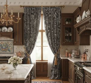 Madagascar Dense Floral Window <b>Curtain</b> Panel 70% <b>Light</b> Blocking Premium Decorative Drapes Elegant Botanical Print for Room - Product Image 3