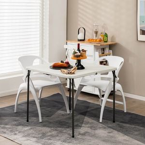 Table de camping pliable avec plateau en HDPE, structure en acier inoxydable, hauteur réglable, légère, pour pique-nique et école - Product Image 2