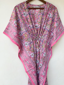 Vestido Kaftán Informal de Verano con Estampado Tropical, sin Mangas, de Algodón, con Estampado Digital, para Mujer, Ropa de Playa - Product Image 5