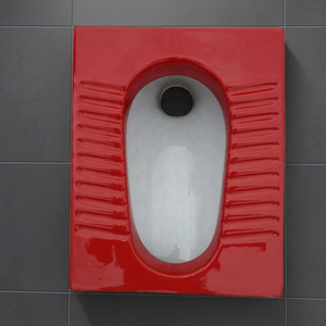 Vistaar Rustic Red Porcelain Squatting <b>Pan</b> Toilet - High Quality Eastern Orissa <b>Pan</b> <b>Ceramic</b> Sanitary Ware WC - Product Image 5