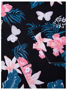 Conjunto de Camisa de Manga Corta con Estampado y Pantalones Cortos de Playa para Hombre, Combinación Casual de Verano para Vacaciones, Top Colorido, Conjunto de Dos Piezas para Hombre - Product Image 2