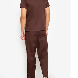 Uniformes Médicos Personalizados al por Mayor con Cuello Alto, Conjuntos de Enfermería Unisex para Fitness, Servicio OEM, Tejido de Punto Cómodo - Product Image 2
