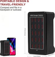 Station de charge USB intelligente rapide de bureau à 10, 15, 20, 25, 30 ports, haute puissance 100W, livraison rapide, haute qualité