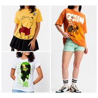 T-shirts unisexes à épaules tombantes pour hommes et femmes, toutes saisons, style Meow Fashion, en stock au Bangladesh, prêts à être expédiés, OEM ODM