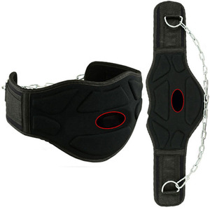 Professional Breathable Adjustable Neoprene Dip <b>Belt</b> Heavy Duty <b>Chain</b> for Fitness Workout Pull Ups Weightlifting Training - Product Image 5