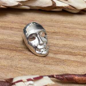 Anillo de Latón con Diseño de Calavera Gótica para Hombre, Acabado Plateado, Estilo Punk, Venta al por Mayor - Product Image 3