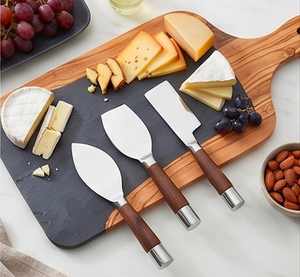 Modern <b>Cheese</b> <b>Knife</b> <b>Set</b> Stainless Steel Blade With Wood Handle Durable Kitchen Tools For Serving <b>Cheese</b> And Kitchen Use - Product Image 5