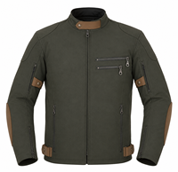 Blouson de moto de course respirant coupe-vent en polyester imprimé avec protections CE niveau 2 pour motard, veste d'hiver zippée