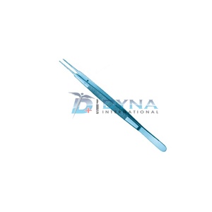 Pinzas de titanio para plataforma, instrumentos quirúrgicos de acero inoxidable, punta de diamante, 17,5 cm, 1mm - Product Image 5