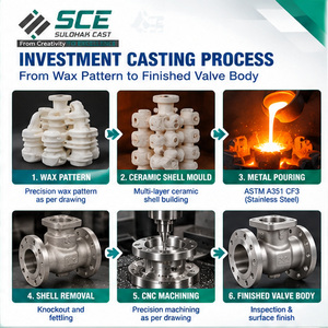 ตัววาล์ว ASTM A351 CF3 ผลิตด้วยวิธี Lost Wax Investment Casting และงานกลึง CNC รับผลิตแบบ OEM/ODM พร้อมปรับแต่งพื้นผิวตามความต้องการ - Product Image 6