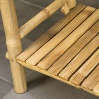 Table de jardin en bambou faite à la main pour l'extérieur, fournisseur vietnamien de meubles de jardin en gros