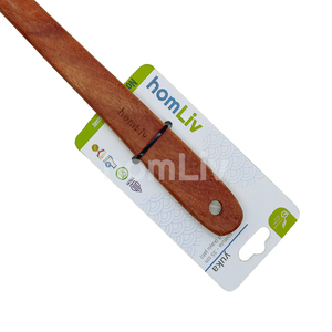 Natural Teak Wood Spatula Sustainable Food Safe No Paint and Varnish Halal Customized Kitchen - Product Image 3