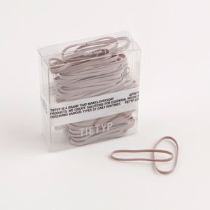 Coleteros TIETYP, Bandas Elásticas de Goma de Color Sólido, Minimalistas y Modernas para Uso Diario, Paquete para Mujer, Empaquetado en Cartón, Hecho en Corea - Product Image 1
