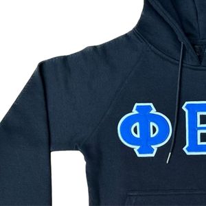 Sudadera con Capucha Negra Premium Phi Beta Sigma para Hombre, Ajuste Cómodo, Tela Premium, Ropa de Fraternidad Griega, Uso Diario Informal - Product Image 3