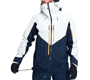 Combinaison de ski d'hiver très demandée, imperméable et coupe-vent, avec capuche imprimée et fermeture éclair, pour le snowboard, homme, haute qualité - Product Image 1