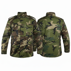Chaqueta de Trabajo de Camuflaje Personalizada de Primera Calidad a Precio Económico al por Mayor, Talla Grande, Cierre Frontal con Cremallera, Corte Holgado - Product Image 5