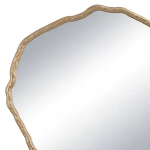 Miroir mural en métal fait main de qualité supérieure, miroir rond décoratif moderne de luxe pour hôtel, restaurant, maison, resort, chambre, salon - Product Image 2