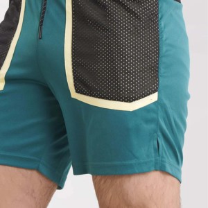 Men's Solid Teal 100% Cotton Eco-Friendly Board <b>Shorts</b> with Mesh Pockets <b>Quick</b> <b>Dry</b> Elastic Waist Casual Sport - Product Image 4