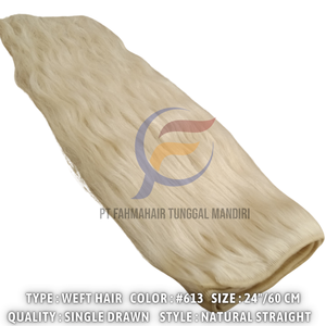 Nouvelle arrivée Extensions de cheveux raides blonds 2025 cheveux humains Remy indonésiens de qualité supérieure en faisceaux de cheveux à double trame - Product Image 2